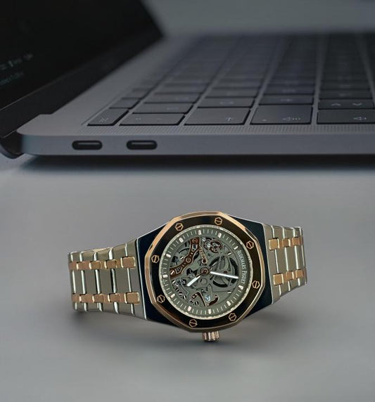 MENS WATCH /AUDEMARS_PIGUET SILVER COPPER MENS WATCH