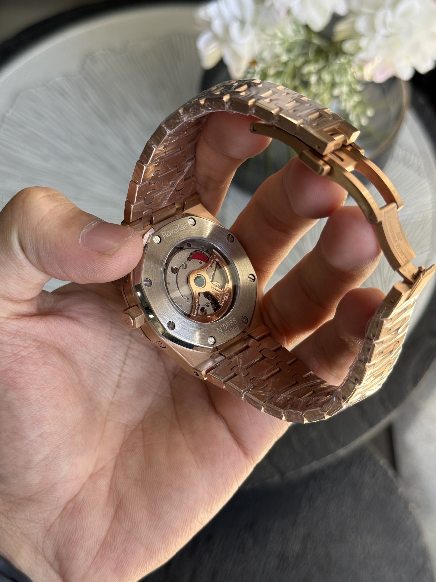 /AUDEMARS_PIGUET AUTOMATIC ROYAL OAK PERPETUAL CALENDAR ROSE GOLD